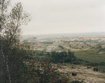 strip mining of Baltic amber